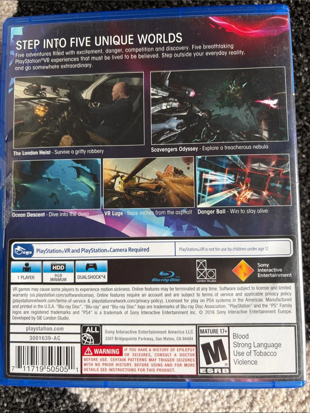 PlayStation VR Worlds PS4 Game - PlayStation